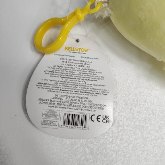 Squishmallow Aimee The Chick Easter 3 Inch Clip‎ NWT - Picture 4 of 6